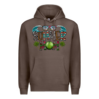 Coffee summer mom Premium Hoodie - CowhideDigitalArt