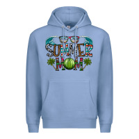 Colony Blue summer mom Premium Hoodie - CowhideDigitalArt