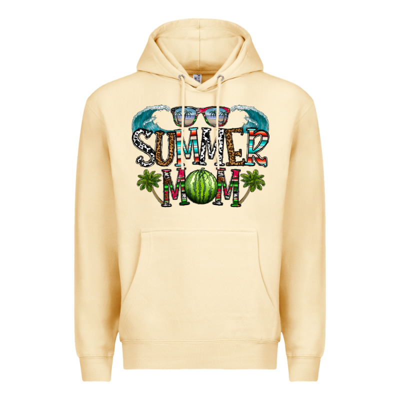 Summer Mom Premium Hoodie by CowhideDigitalArt | Teevron
