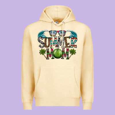 Summer Mom Premium Hoodie Designed By Cowhidedigitalart