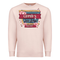 Pale Pink cupid's love lodge Premium Sweatshirt - MaliasSmallBusiness