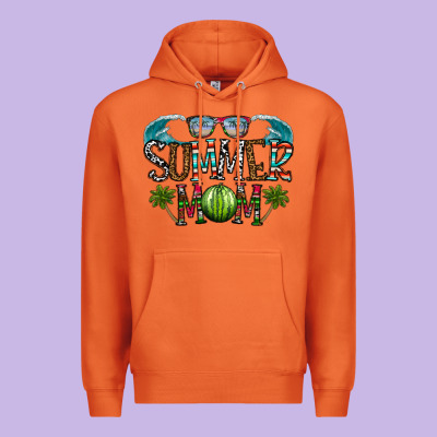 Summer Mom Premium Hoodie Designed By Cowhidedigitalart