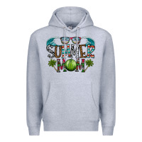 Heather Grey summer mom Premium Hoodie - CowhideDigitalArt