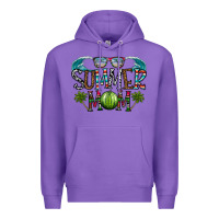 Purple summer mom Premium Hoodie - CowhideDigitalArt