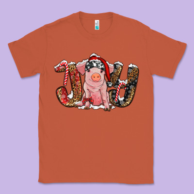 Joy With Pig Classic Tee Designed By Ranaportraitstore