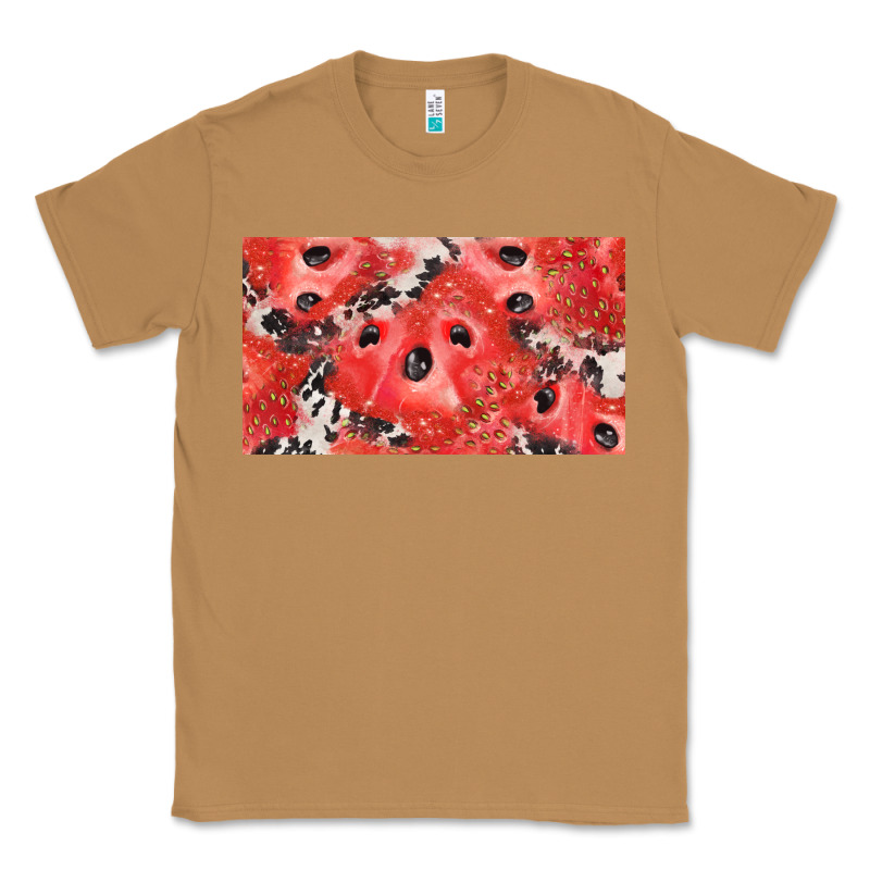 Watermelon Strawberry Cowhide Cup Classic Tee by BarkalooDesign | Teevron