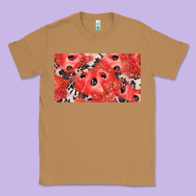 Watermelon Strawberry Cowhide Cup Classic Tee Designed By Barkaloodesign