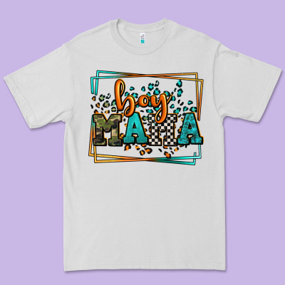 Leopard Camo Boy Mama Mother's Day Premium Tee Designed By Lillyallendesigns