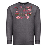 Charcoal Heather my favorite valentine calls me mama Premium Sweatshirt - MaliasSmallBusiness
