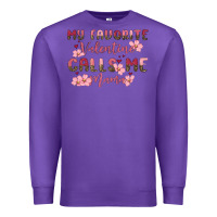 Purple my favorite valentine calls me mama Premium Sweatshirt - MaliasSmallBusiness