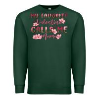 Sports Green my favorite valentine calls me mama Premium Sweatshirt - MaliasSmallBusiness