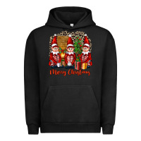 Pigment Black Merry christmas elfs Urban Hoodie - FaDigitalArtStudio