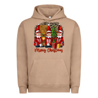 Pigment Burro Merry christmas elfs Urban Hoodie - FaDigitalArtStudio