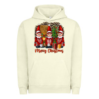 Pigment Pistachio Merry christmas elfs Urban Hoodie - FaDigitalArtStudio