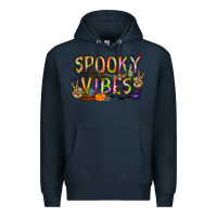 Navy spooky vibes Premium Hoodie - RacoonDesign