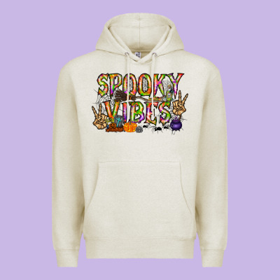 Spooky Vibes Premium Hoodie Designed By Racoondesign