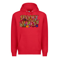 Red spooky vibes Premium Hoodie - RacoonDesign