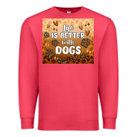 Cardinal life is better with dogs Premium Sweatshirt - MaliasSmallBusiness