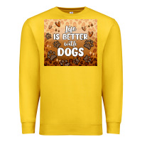 Lemon life is better with dogs Premium Sweatshirt - MaliasSmallBusiness