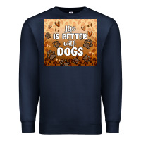 Navy life is better with dogs Premium Sweatshirt - MaliasSmallBusiness
