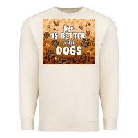 Sandshell life is better with dogs Premium Sweatshirt - MaliasSmallBusiness