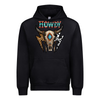 Black howdy boho skull Urban Hoodie - CowhideDigitalArt