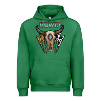 Emerald howdy boho skull Urban Hoodie - CowhideDigitalArt