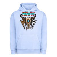 Pigment Grape Ice howdy boho skull Urban Hoodie - CowhideDigitalArt