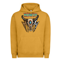 Pigment Peanut Butter howdy boho skull Urban Hoodie - CowhideDigitalArt