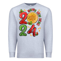Heather Grey happy new year 2024 Premium Sweatshirt - MaliasSmallBusiness