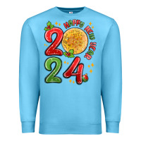 Ocean Blue happy new year 2024 Premium Sweatshirt - MaliasSmallBusiness