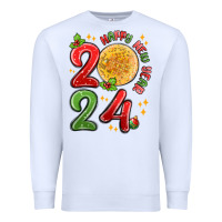 White happy new year 2024 Premium Sweatshirt - MaliasSmallBusiness