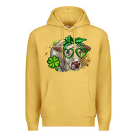 Antique Gold Charolais St. Patrick's Day Premium Hoodie - OliviaCreatesArt