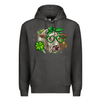 Charcoal Heather Charolais St. Patrick's Day Premium Hoodie - OliviaCreatesArt