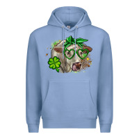 Colony Blue Charolais St. Patrick's Day Premium Hoodie - OliviaCreatesArt