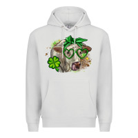 Dove Grey Charolais St. Patrick's Day Premium Hoodie - OliviaCreatesArt