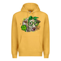 Mustard Charolais St. Patrick's Day Premium Hoodie - OliviaCreatesArt