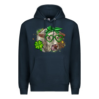 Navy Charolais St. Patrick's Day Premium Hoodie - OliviaCreatesArt