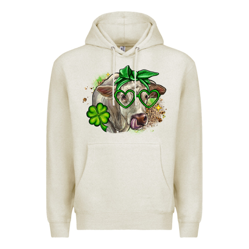 Charolais St. Patrick's Day Premium Hoodie by OliviaCreatesArt | Teevron