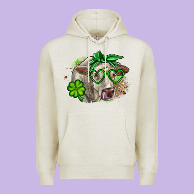 Charolais St. Patrick's Day Premium Hoodie Designed By Oliviacreatesart