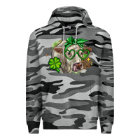 Slate Camo Charolais St. Patrick's Day Premium Hoodie - OliviaCreatesArt
