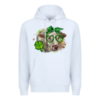White Charolais St. Patrick's Day Premium Hoodie - OliviaCreatesArt