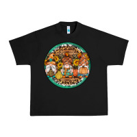 Black fall gnomes round earrings 4 Urban Heavy Tee - Artiststas