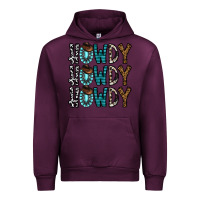 Mauve Wine howdy howdy howdy Urban Hoodie - CowhideDigitalArt