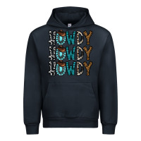 Navy howdy howdy howdy Urban Hoodie - CowhideDigitalArt