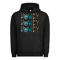 Pigment Black howdy howdy howdy Urban Hoodie - CowhideDigitalArt