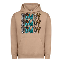 Pigment Burro howdy howdy howdy Urban Hoodie - CowhideDigitalArt