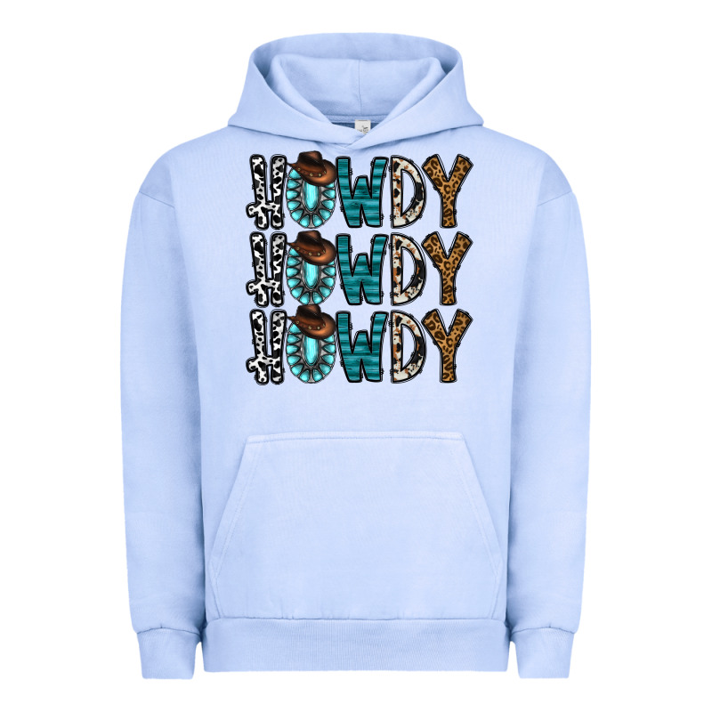 Howdy Howdy Howdy Urban Hoodie by CowhideDigitalArt | Teevron