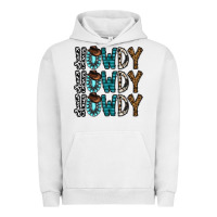 Pigment Lunar Rock howdy howdy howdy Urban Hoodie - CowhideDigitalArt