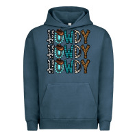 Pigment Midnight Navy howdy howdy howdy Urban Hoodie - CowhideDigitalArt